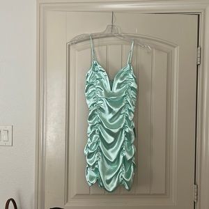 NWT For Love and Lemons Stevie Metallic Mini Dress size S